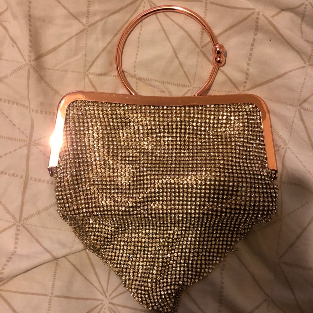 Rose Gold Clutch Purse
